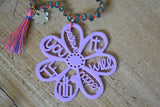Daisy Necklace in Lilac