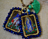 Scapulary St. George  and Virgen of Guadalupe